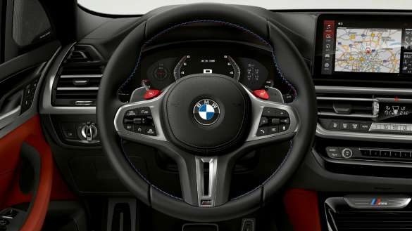 BMW X3 M F97 LCI Facelift 2021 M Lederlenkrad Cockpit